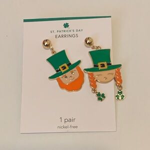 St. Patrick's Day Earrings - Green and Orange